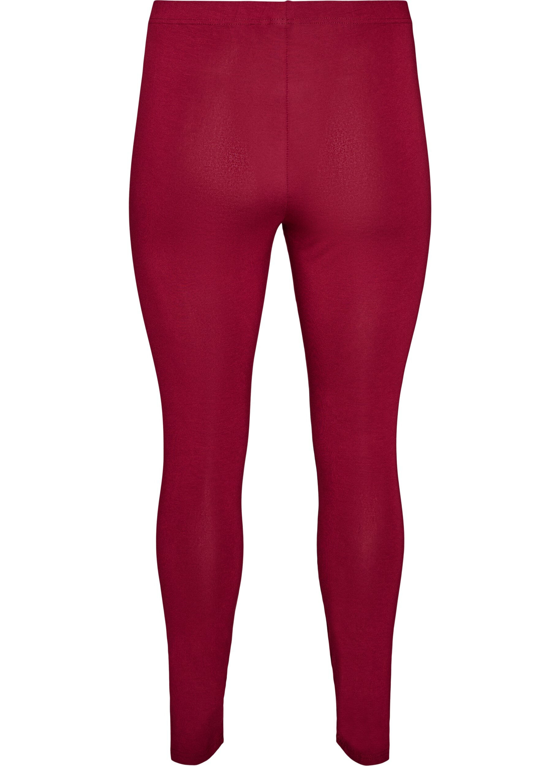 ZizziBasic-Leggings aus Viskose, Rot, Packshot image number 1