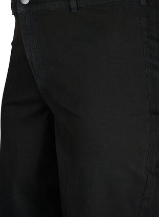 Jeans mit hoher Taille und weitem Bein, Black, Packshot image number 2