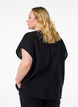 FLASH - Lockere Bluse mit angeschnittenen Ärmeln, Schwarz, Model image number 2