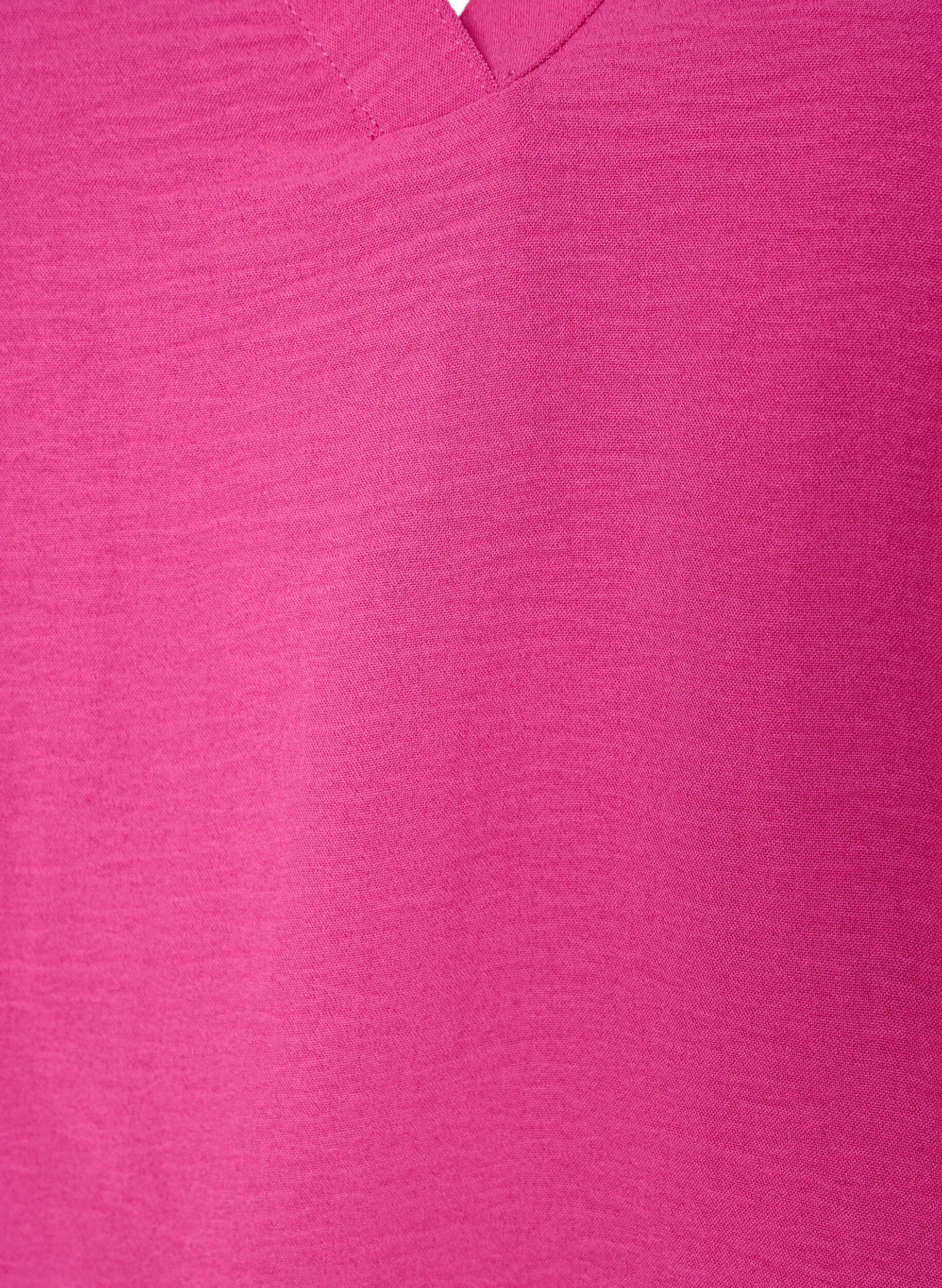 Zizzi&Auml;rmelloses Oberteil mit Faltendetails, Rot, Packshot image number 2