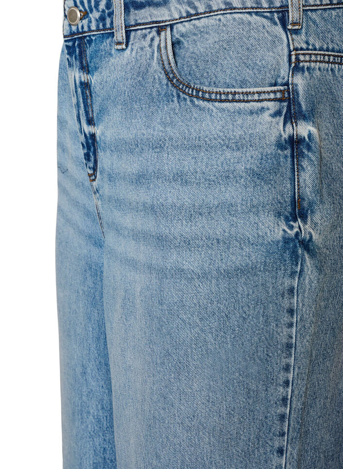 Kiana Straight-Fit-Jeans mit hoher Taille, Blau, Packshot image number 2