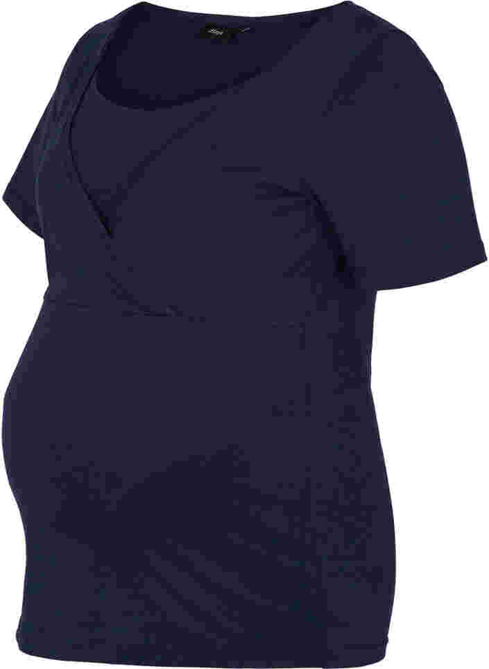 Kurzarm Schwangerschafts-T-Shirt aus Baumwolle, Night Sky, Packshot image number 0