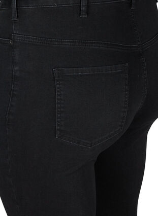 Super Slim Amy Jeans mit Piping, Black, Packshot image number 3
