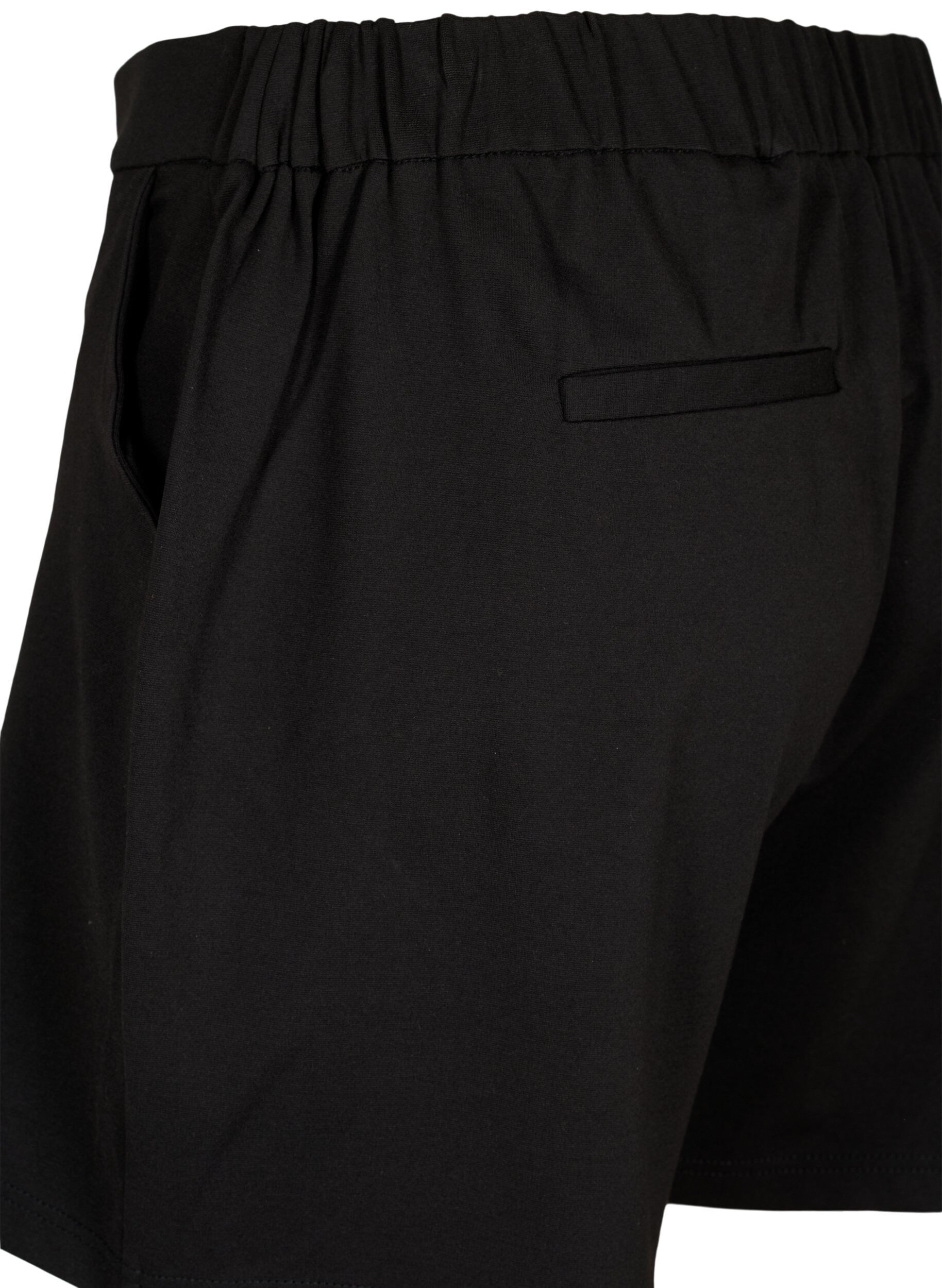 ZizziMaddison Shorts mit normaler Passform, Black, Packshot image number 3