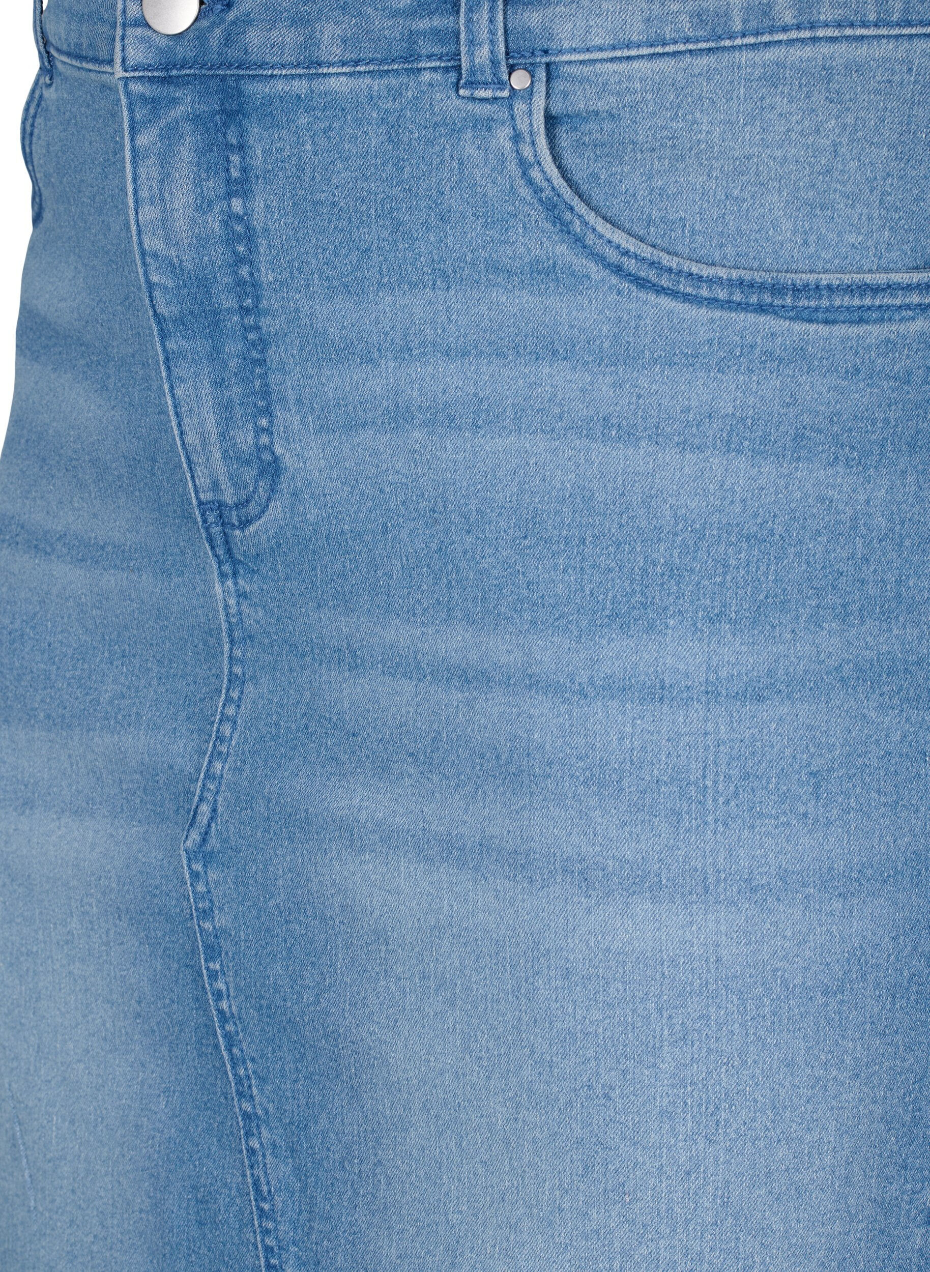 ZizziFLASH - Eng anliegender Jeansrock, Blau, Packshot image number 2