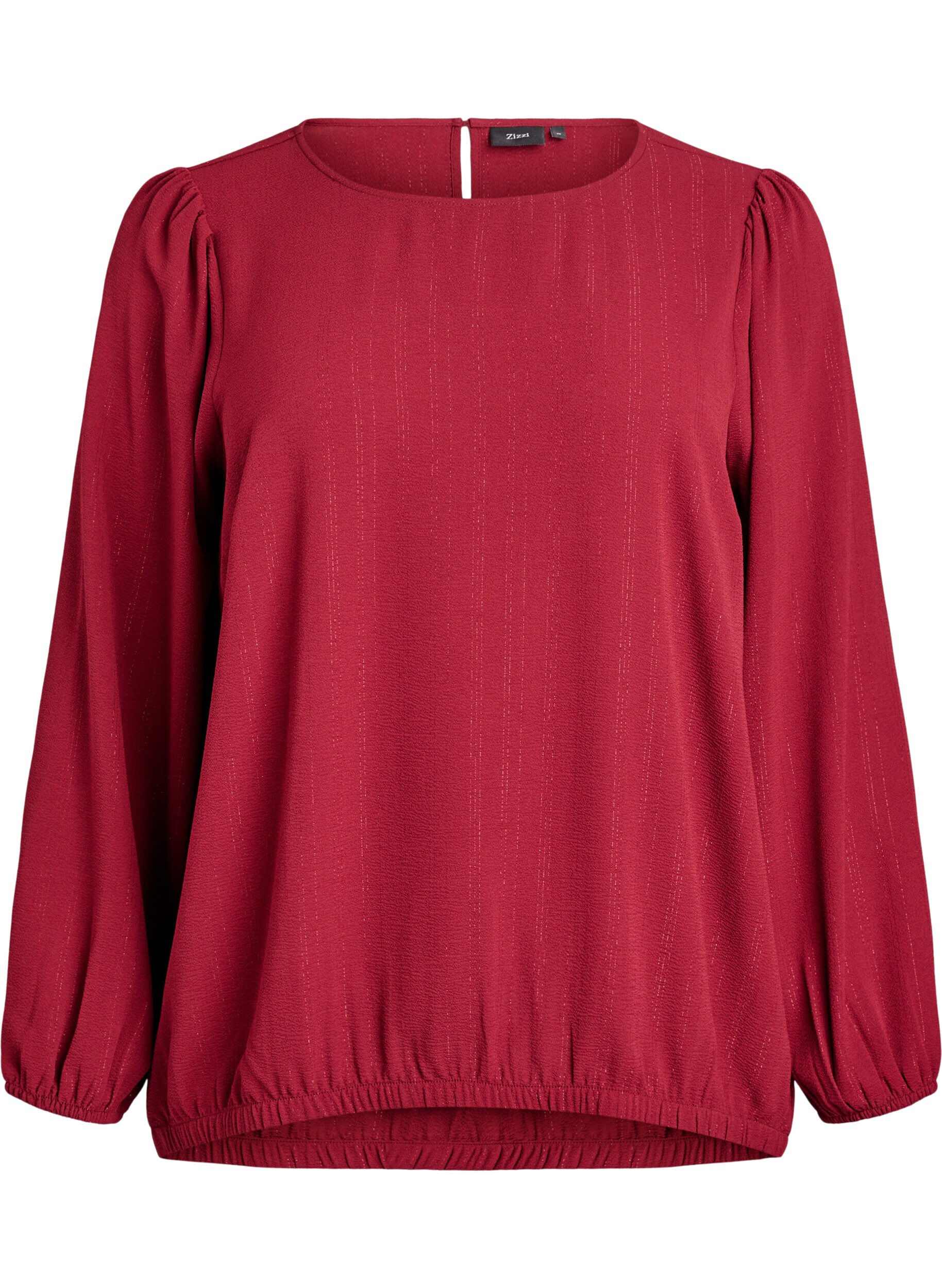 ZizziBluse mit Glitzer, Dunkles Bordeaux, Packshot image number 0