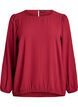 Bluse mit Glitzer, Dunkles Bordeaux, Packshot image number 0