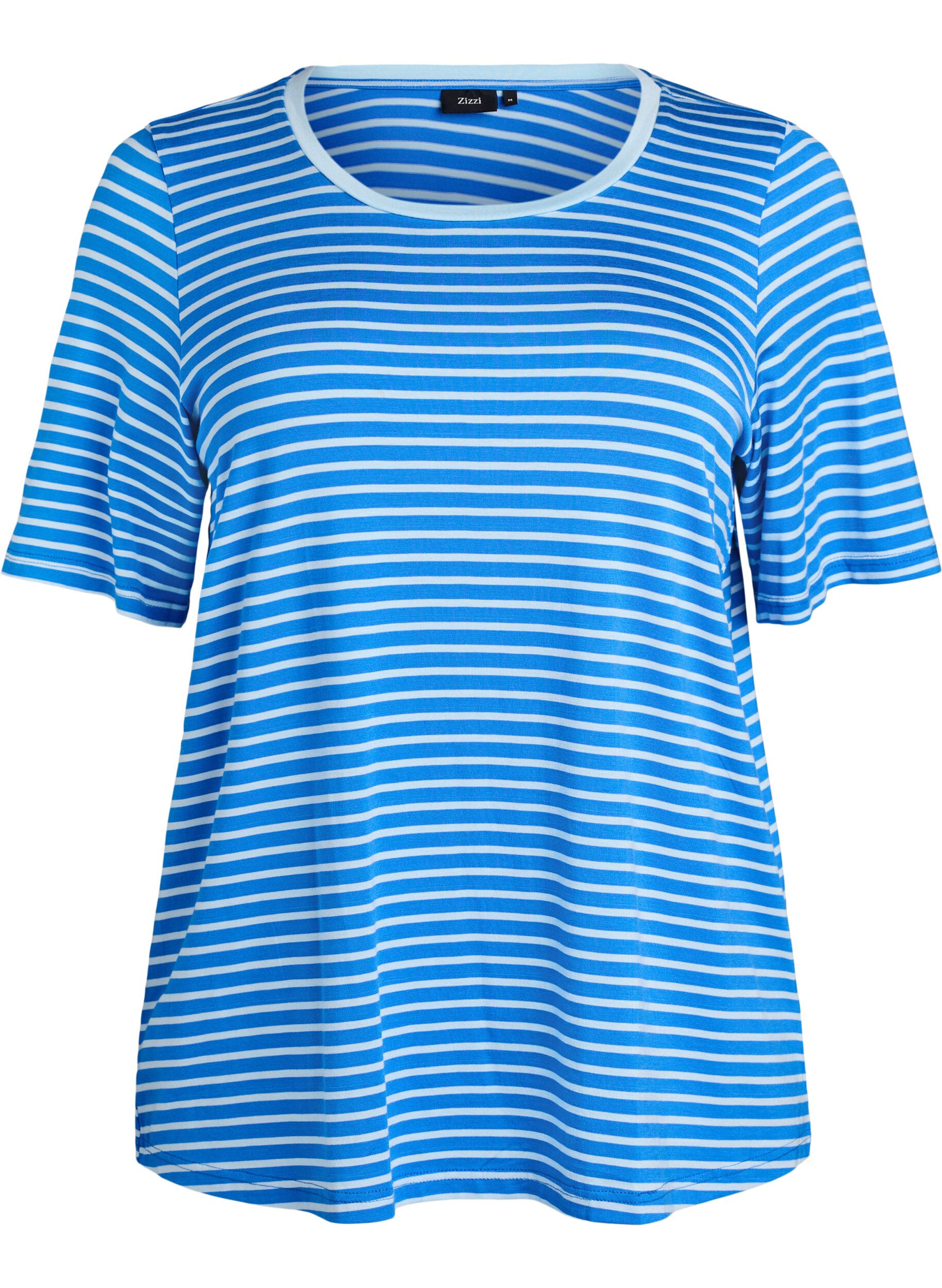 Gestreiftes T-Shirt aus TENCEL&trade; Lyocell