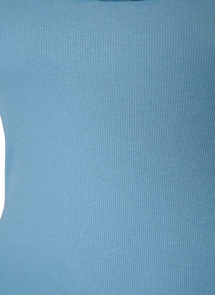 Top mit Spitzensaum, Blau, Packshot image number 2