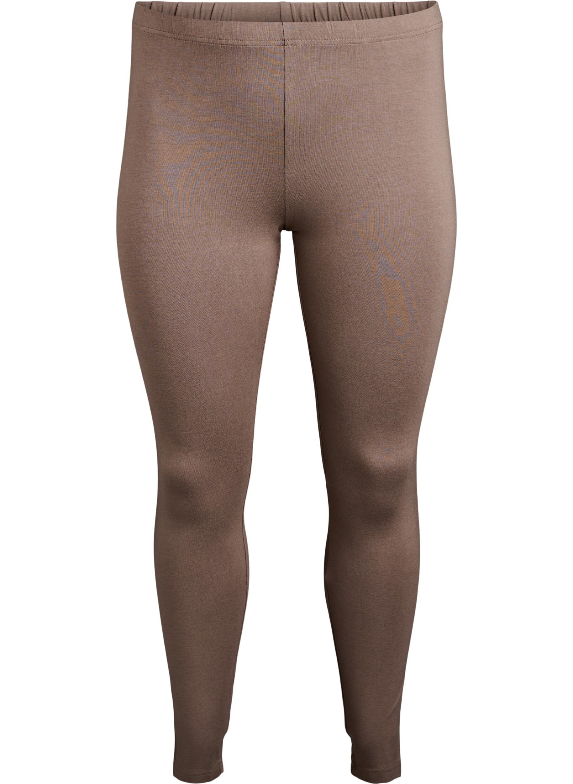 ZizziBasic Leggings aus Viskose, Braun, Packshot image number 0