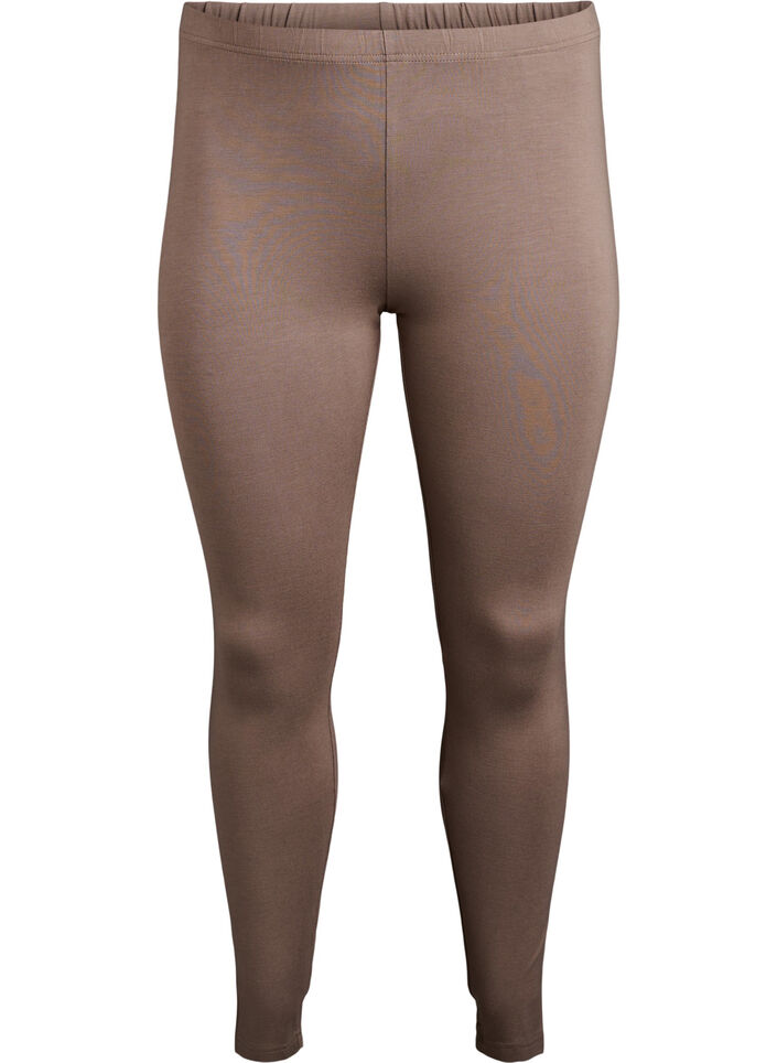 Basic Leggings aus Viskose, Braun, Packshot image number 0