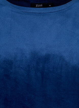 T-Shirt aus Velours, Insignia Blue, Packshot image number 2