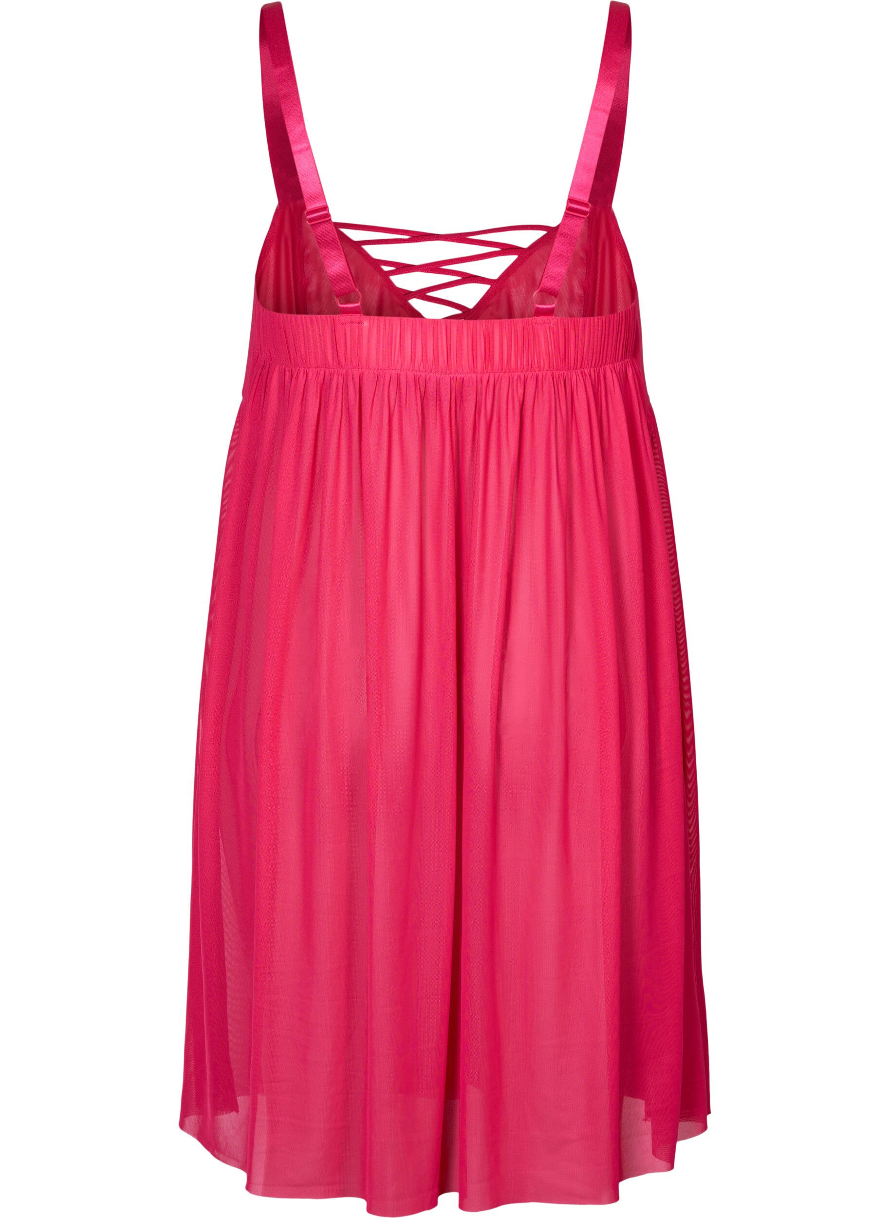 ZizziMesh Nachthemd mit String-Details, Jazzy, Packshot image number 1