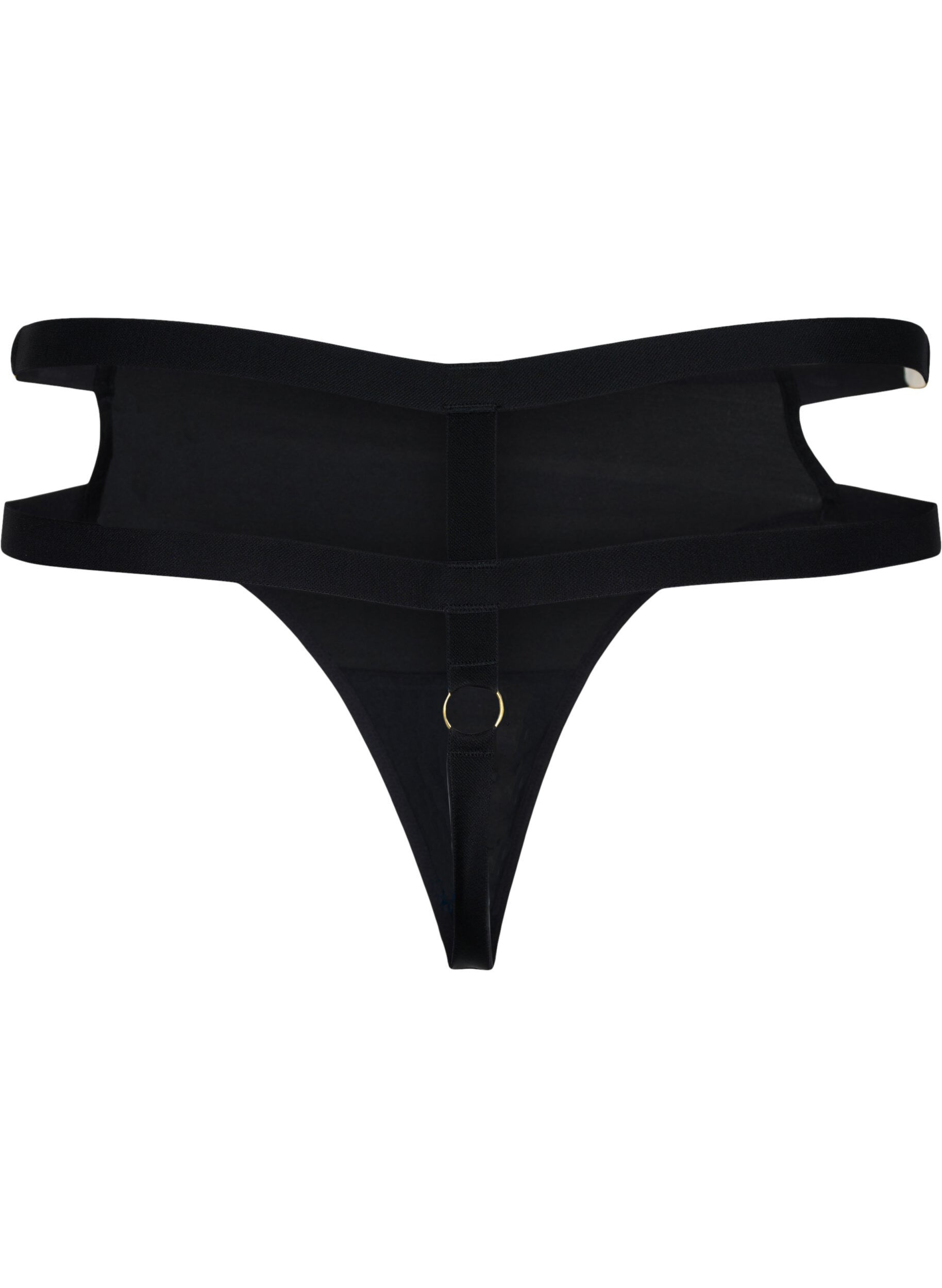 ZizziBeschichteter G-String, Black, Packshot image number 1