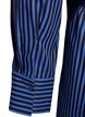 Gestreifte Bluse mit Wickeloptik und Bindeg&uuml;rtel, Blau, Packshot image number 4