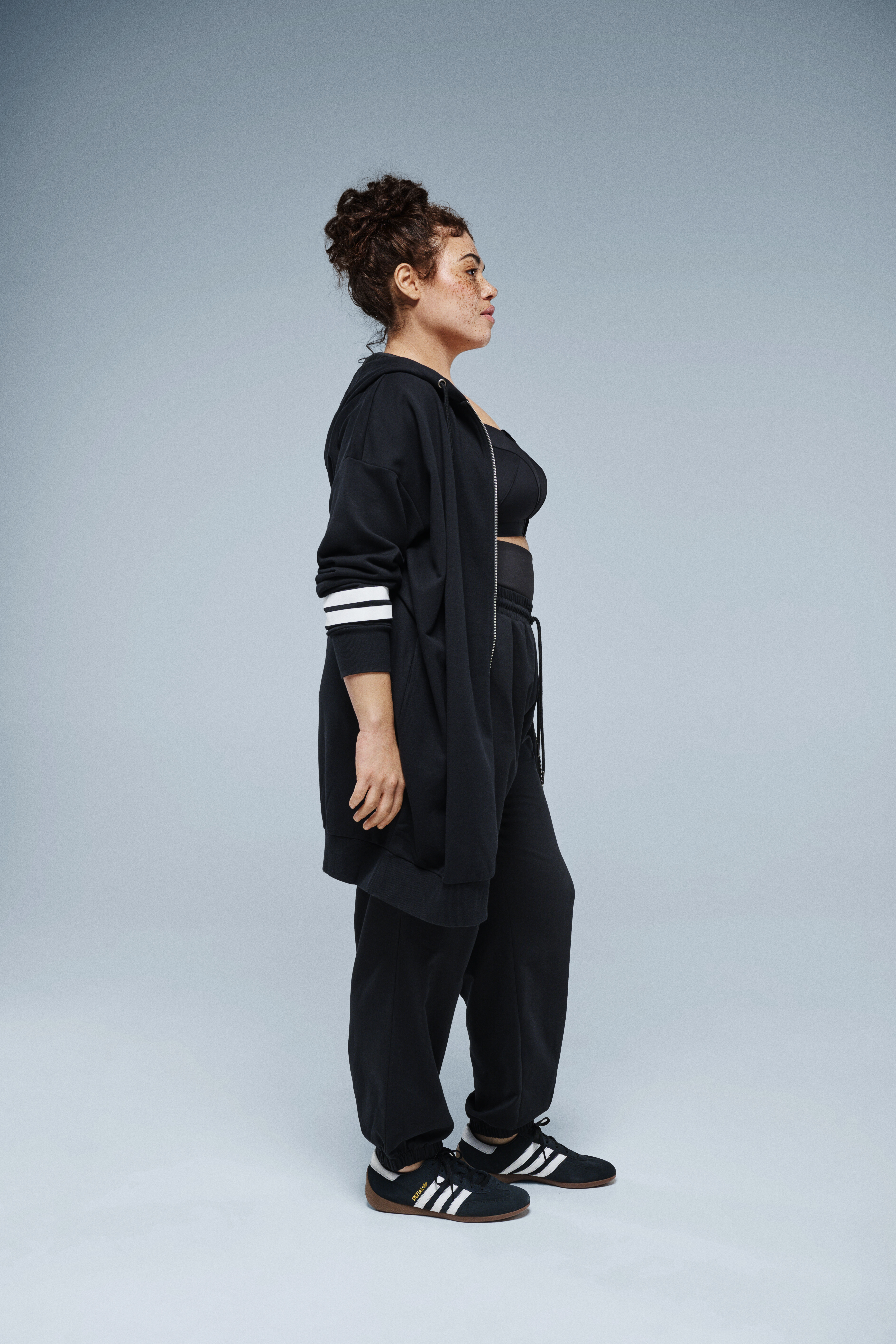 ZizziLanger Sweat-Cardigan, , Model