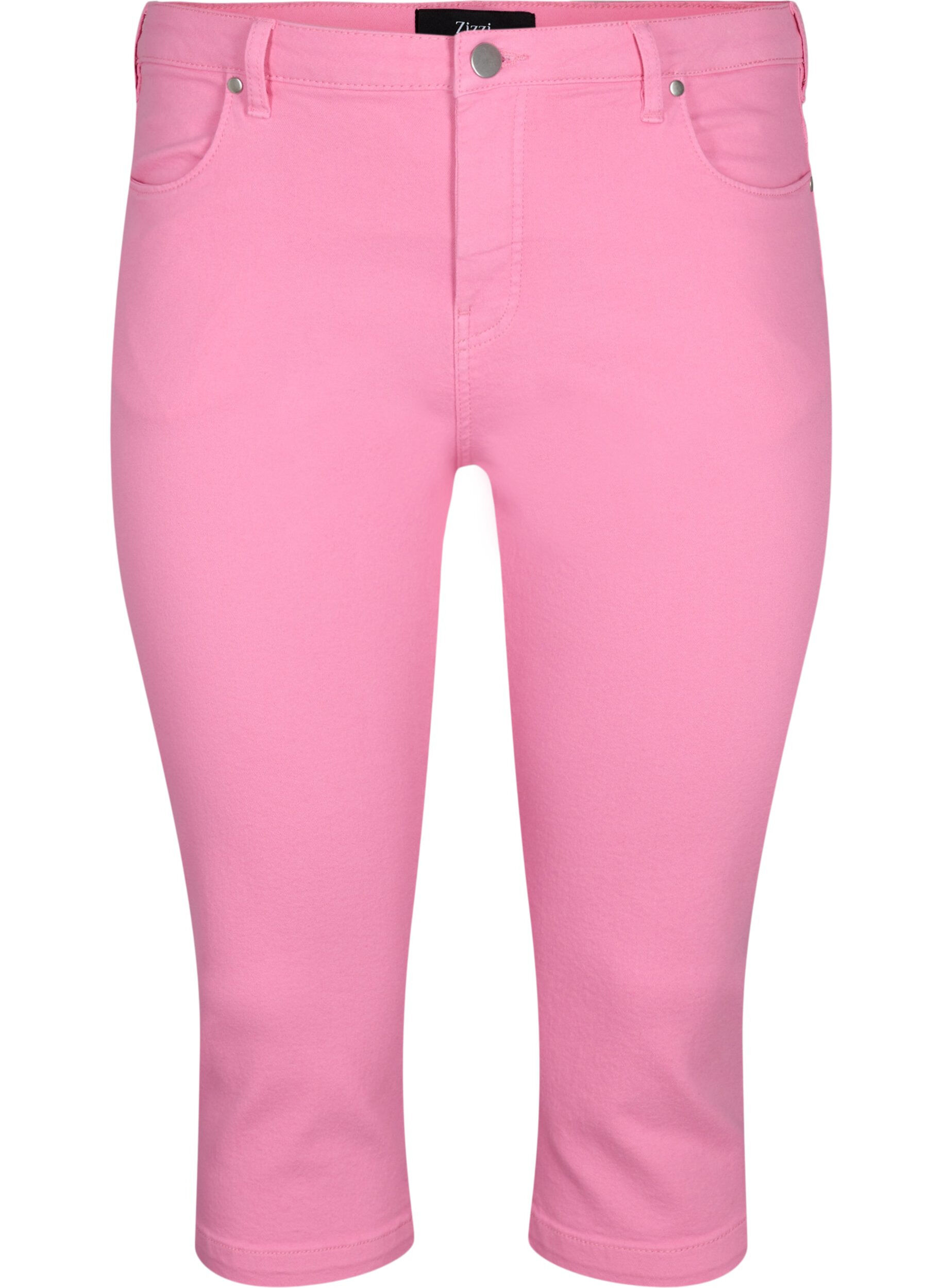 ZizziEng anliegende Emily Capri Hose, Rosebloom, Packshot image number 0