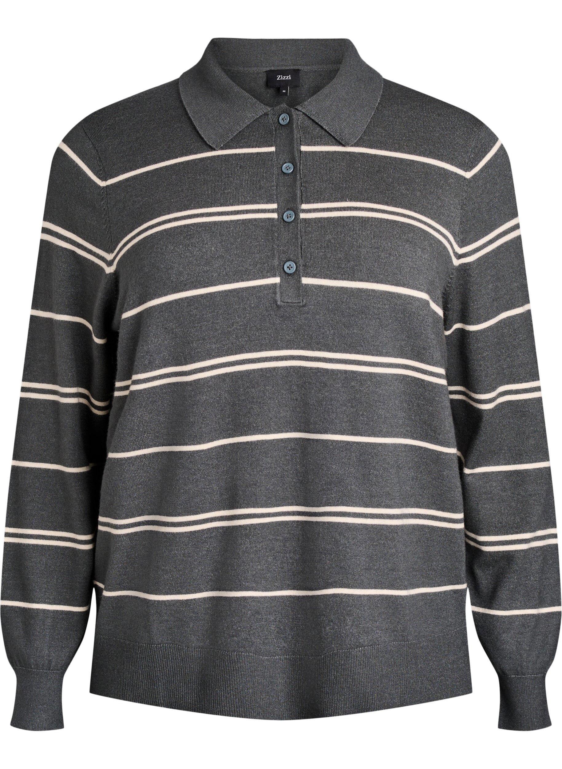 Strickbluse mit Kragen