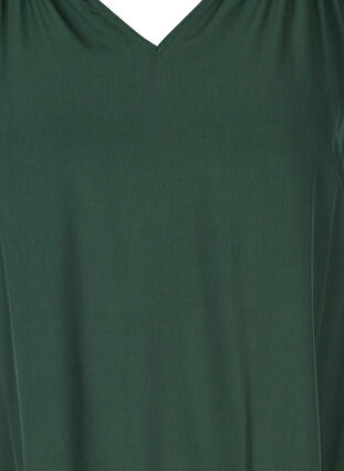 Kurzarm Kleid mit A-Line und Taschen, Scarab, Packshot image number 2