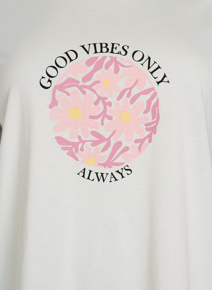 T-Shirt mit Print, Vanille, Packshot image number 2