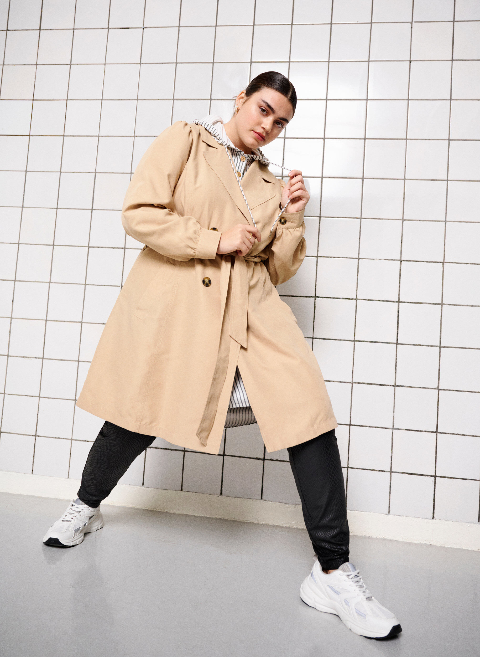 ZizziTrenchcoat mit G&uuml;rtel und Taschen, Nomad, Image image number 1