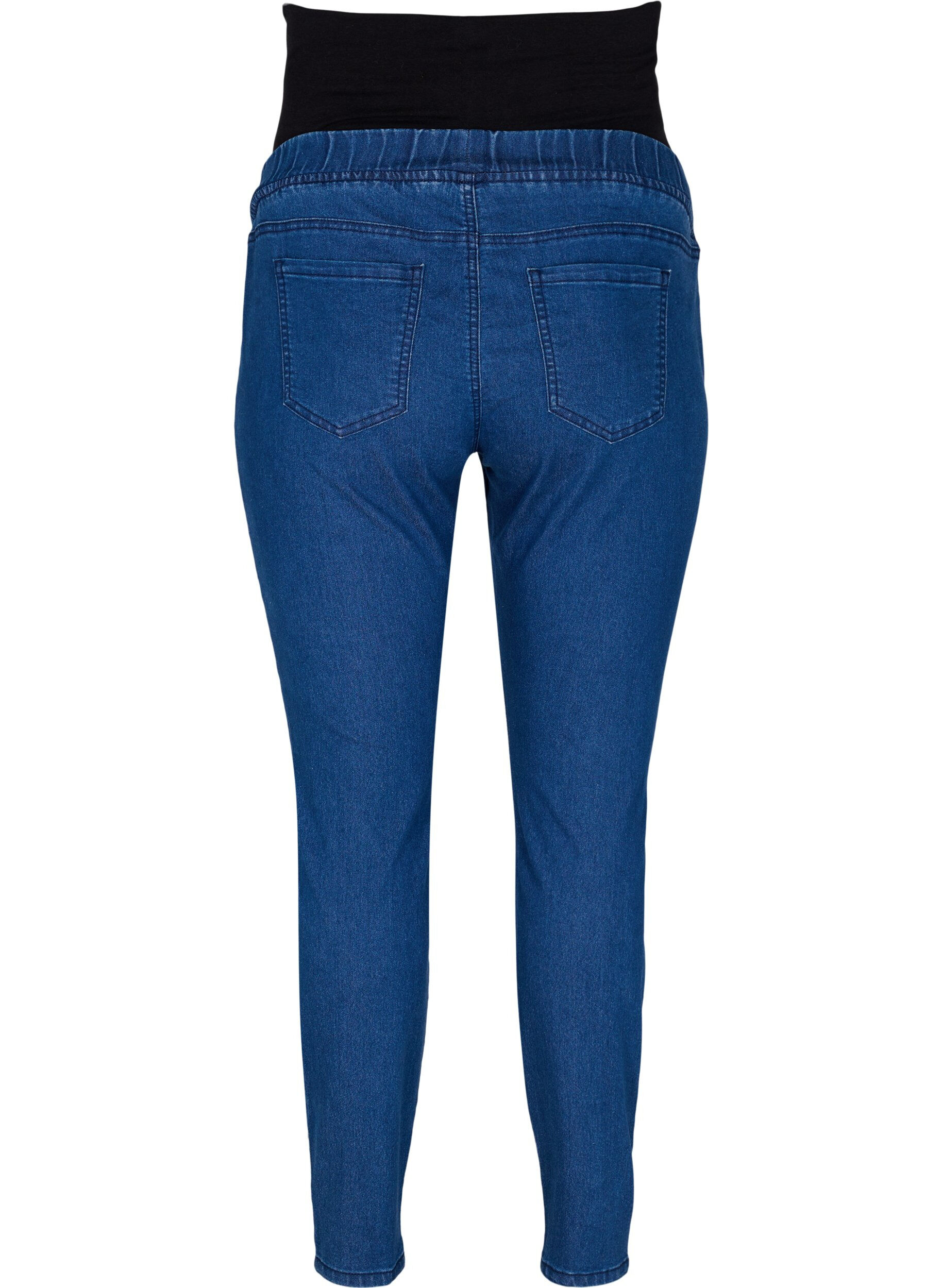 ZizziSchwangerschafts-Jeggings mit Taschen hinten, Blau, Packshot image number 1
