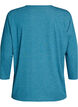 Bluse aus Jersey mit 3/4-&Auml;rmeln, Blau, Packshot image number 1