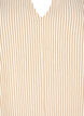 Gestreiftes Kleid mit 3/4-Ärmeln, Camel Stripe, Packshot image number 2