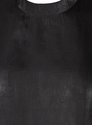 Langarm Bluse mit Glanz, Black, Packshot image number 2