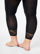 50 Denier Strumpfhose mit Spitzensaum, Schwarz, Model image number 2