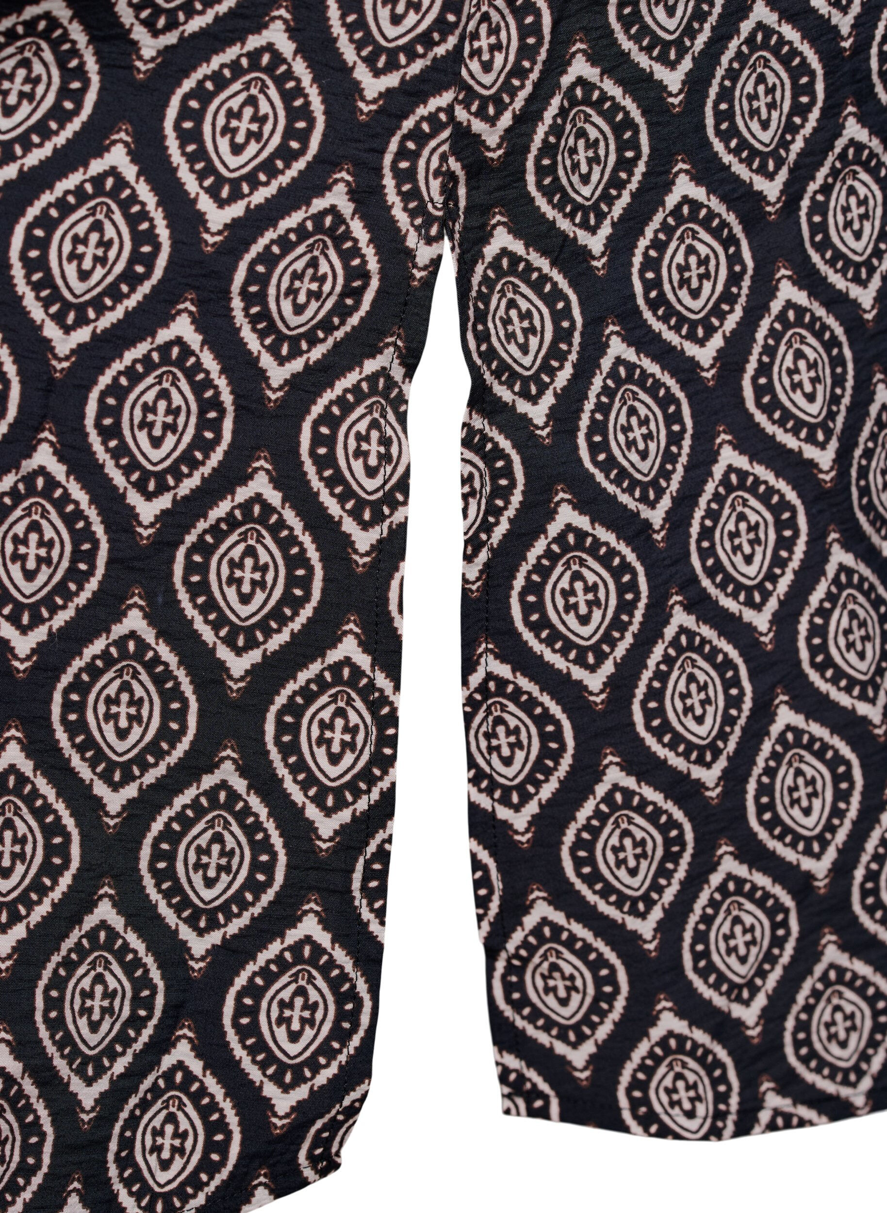 ZizziKleid aus Viskose mit V-Ausschnitt, Blau, Packshot image number 3