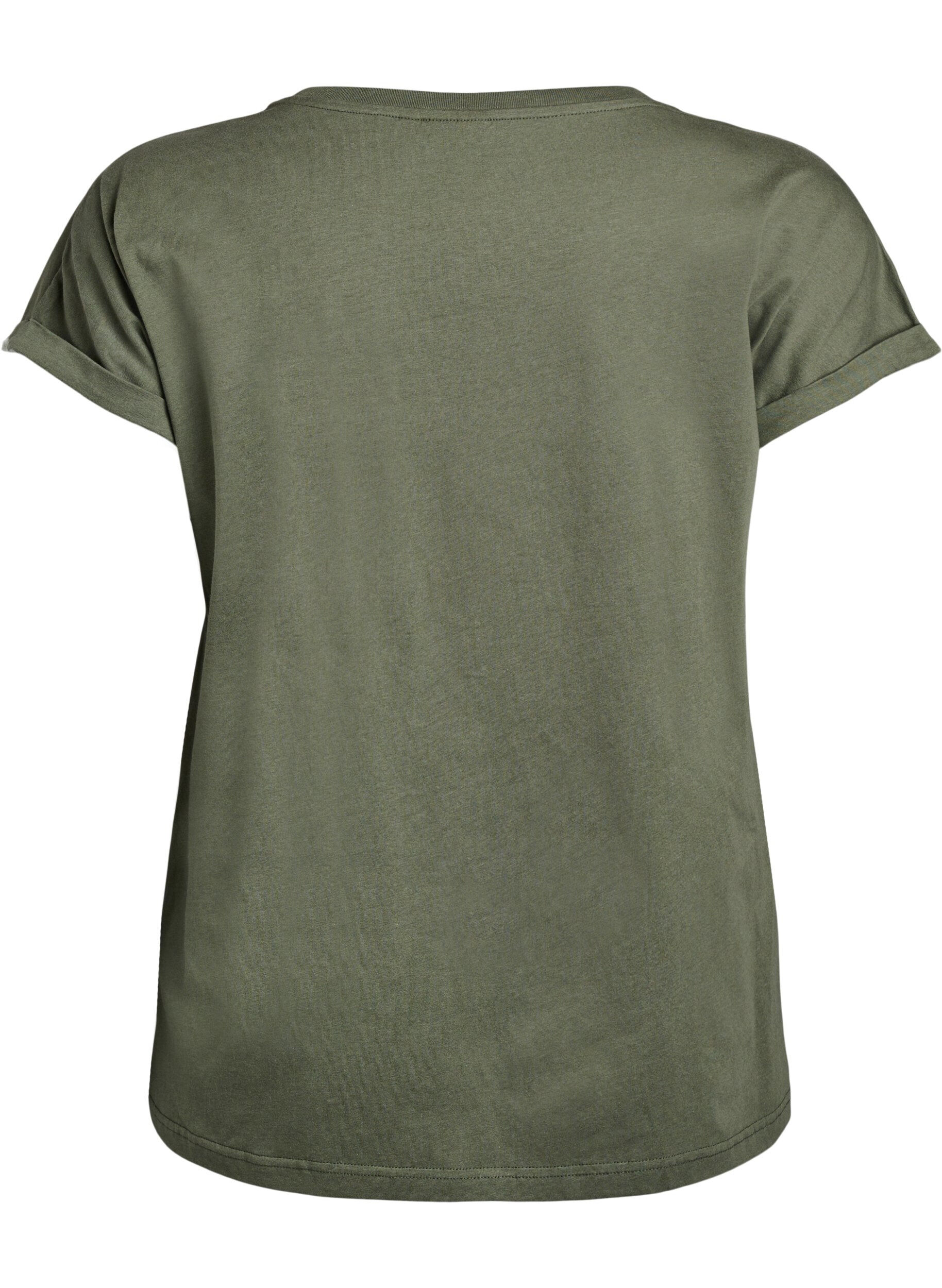 ZizziT-Shirt mit Animal-Print und Text, Thyme W. Wild, Packshot image number 1