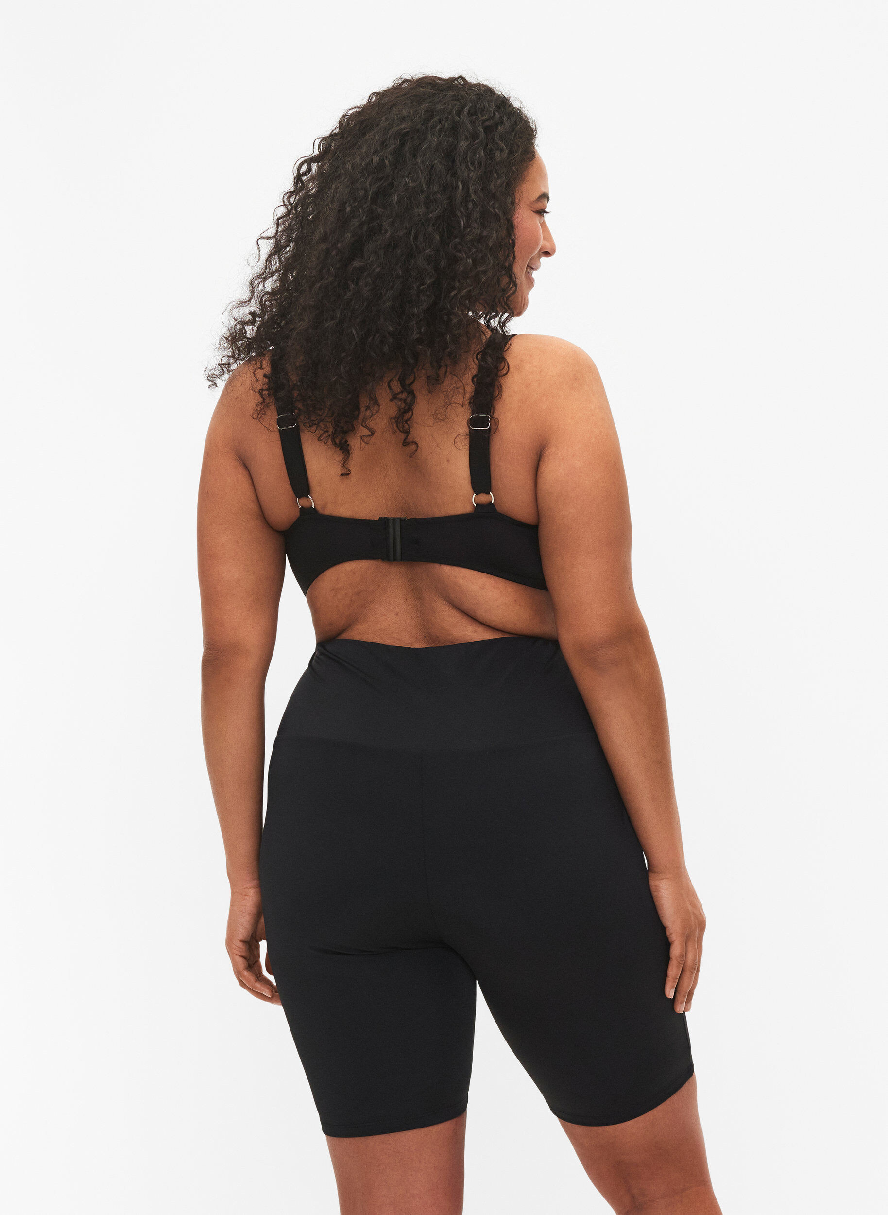 ZizziLange Badeshorts, Schwarz, Model image number 2