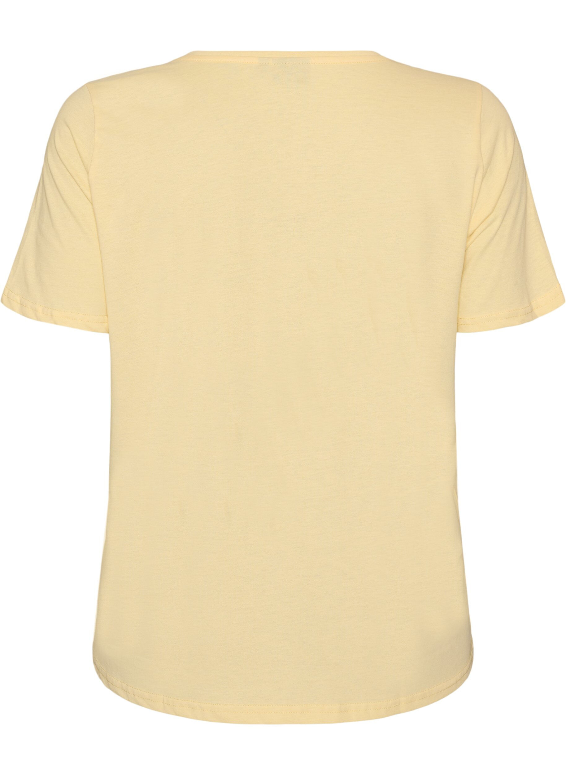 ZizziT-Shirt mit Print, Gelb, Packshot image number 1