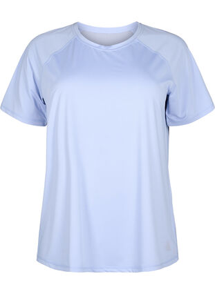 Trainings-T-Shirt mit Mesh-Rückenpartie, Zen Blue, Packshot image number 0