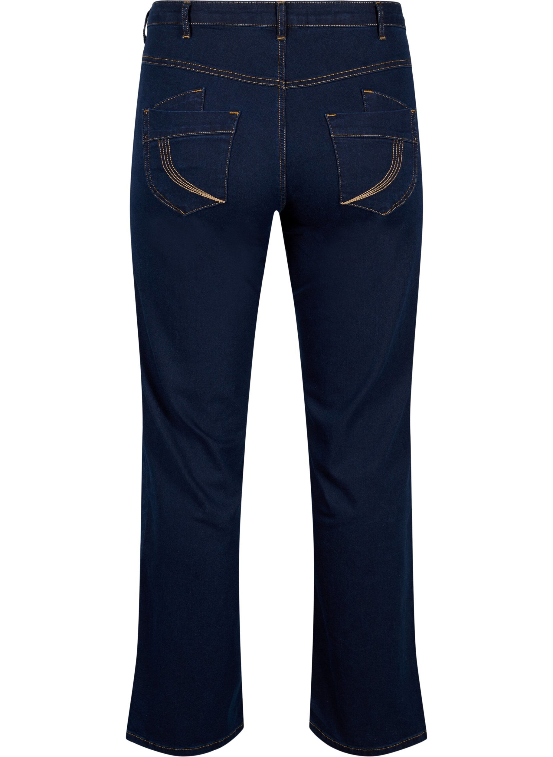ZizziRegular Fit Gemma Jeans mit hoher Taille, Blau, Packshot image number 1