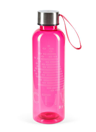 Trinkflasche mit Logo und Schraubverschluss, Pink Active, Packshot image number 0