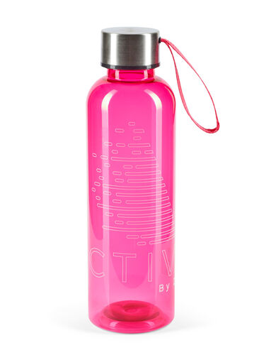 Trinkflasche mit Logo und Schraubverschluss, Pink Active, Packshot image number 0