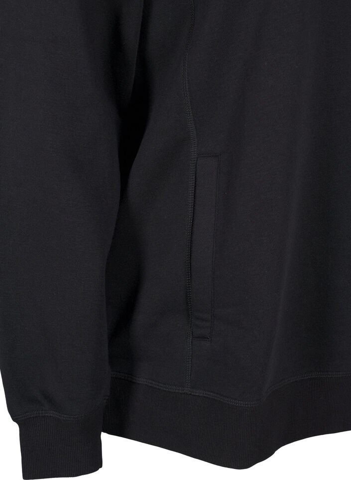 FLASH - Sweatshirt mit Stehkragen, Black, Packshot image number 3