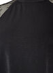 Bluse mit kurzen &Auml;rmeln aus Spitze und hohem Kragen, Schwarz, Packshot image number 2