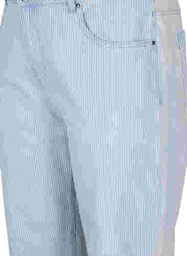 Straight Jeans mit Knöchellänge, Light Blue Stripe, Packshot image number 2