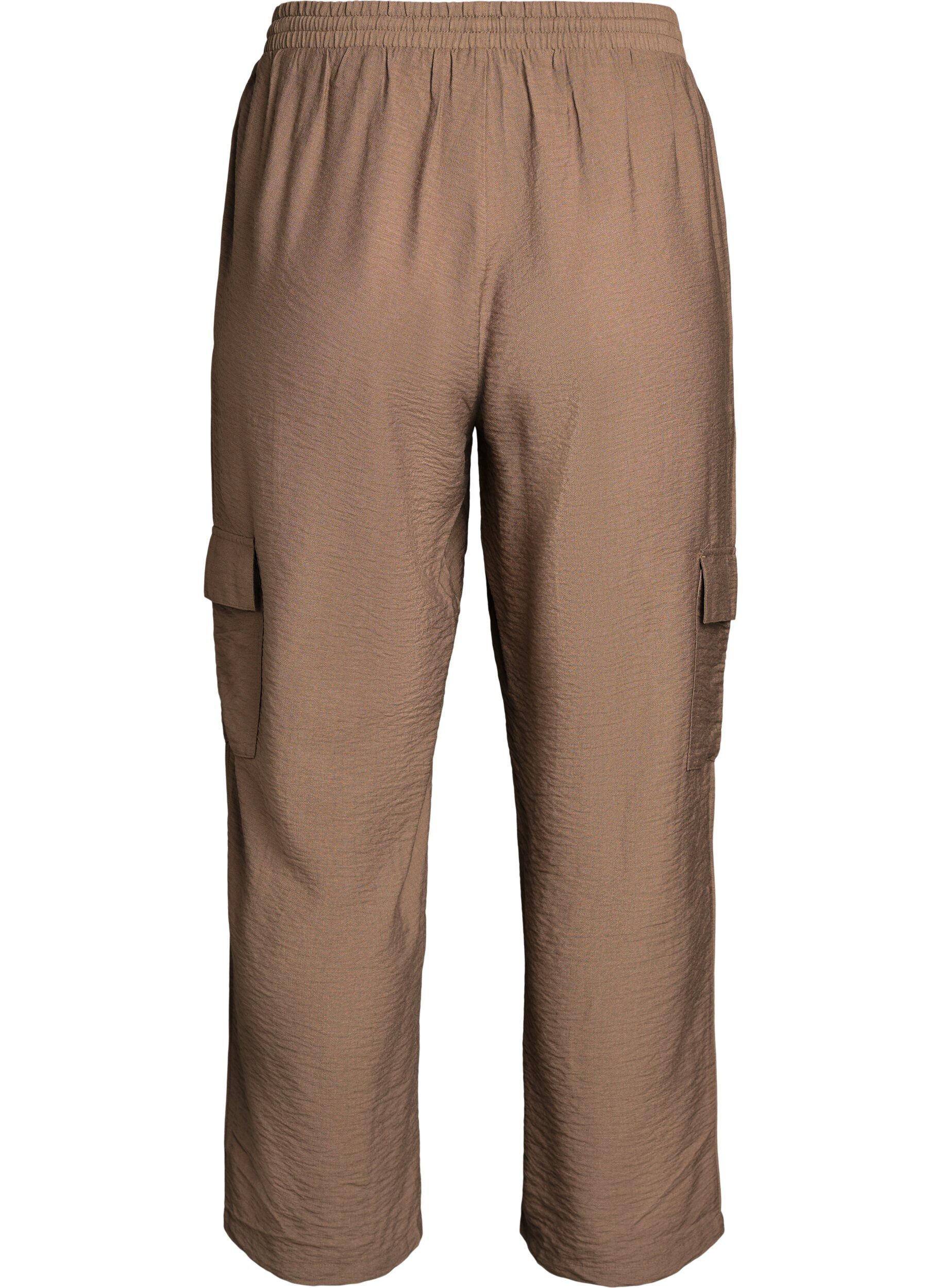 ZizziCargohose mit hoher Taille, Beige, Packshot image number 1