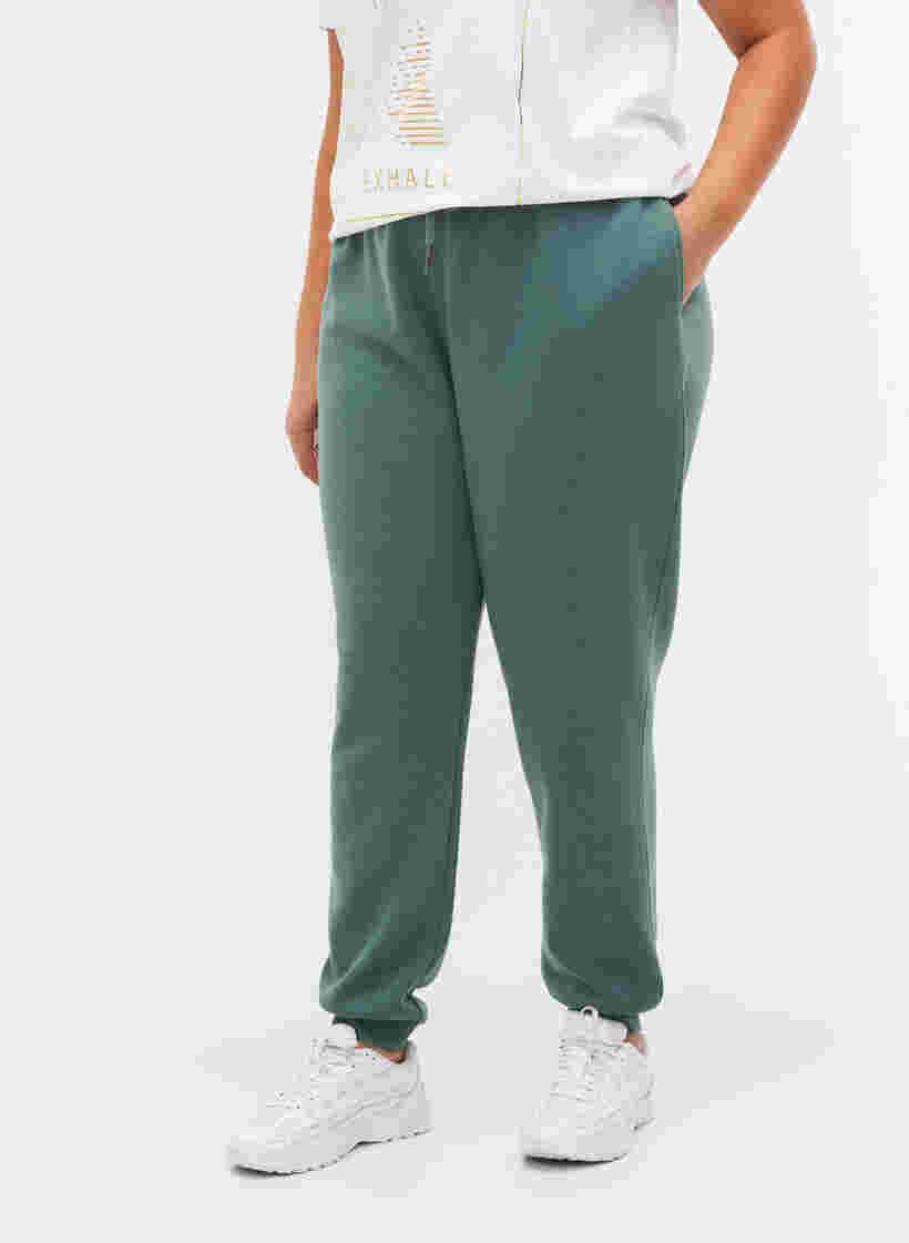 Sweatpants mit Schnürung und Taschen, Dark Forest, Model image number 1