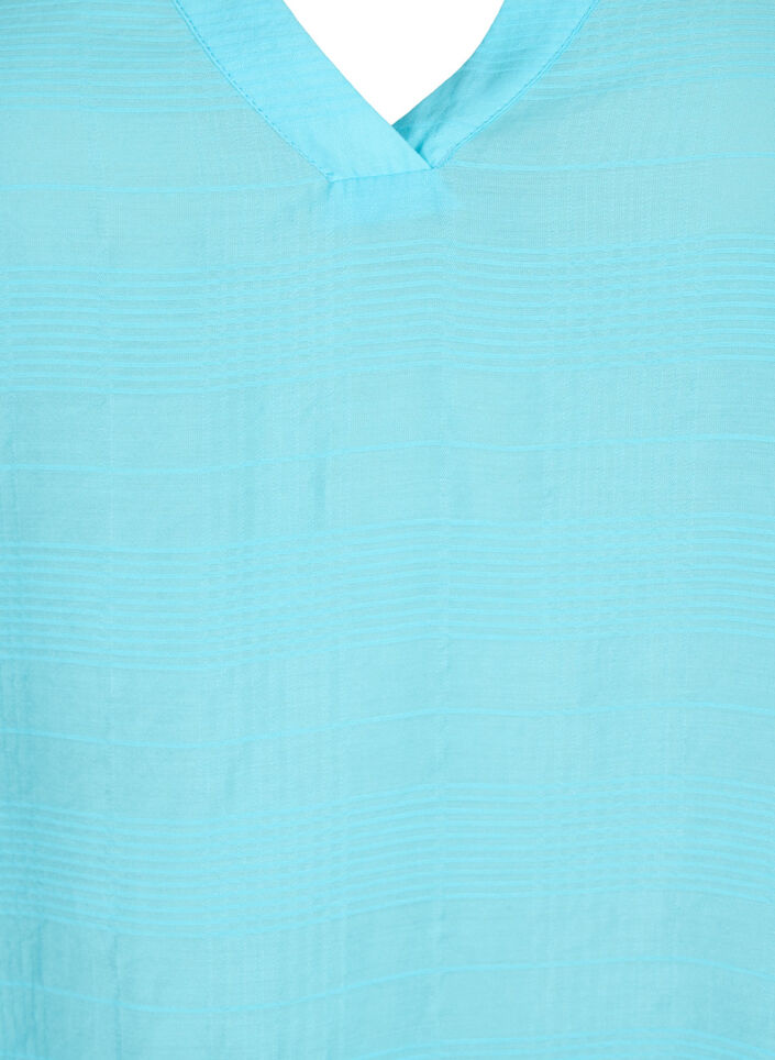 Viskose-Top mit Struktur, Bachelor Button, Packshot image number 2