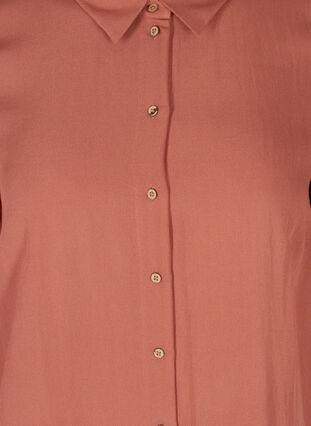 Langes Hemdkleid aus Viskose, Copper Brown, Packshot image number 2