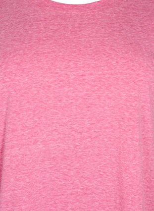 Melange-T-Shirt mit kurzen Ärmeln, Beetroot Purple Mél, Packshot image number 2