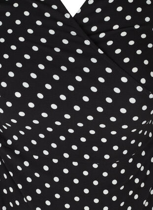 Wickel-Kleid, Black w White Dot, Packshot image number 2