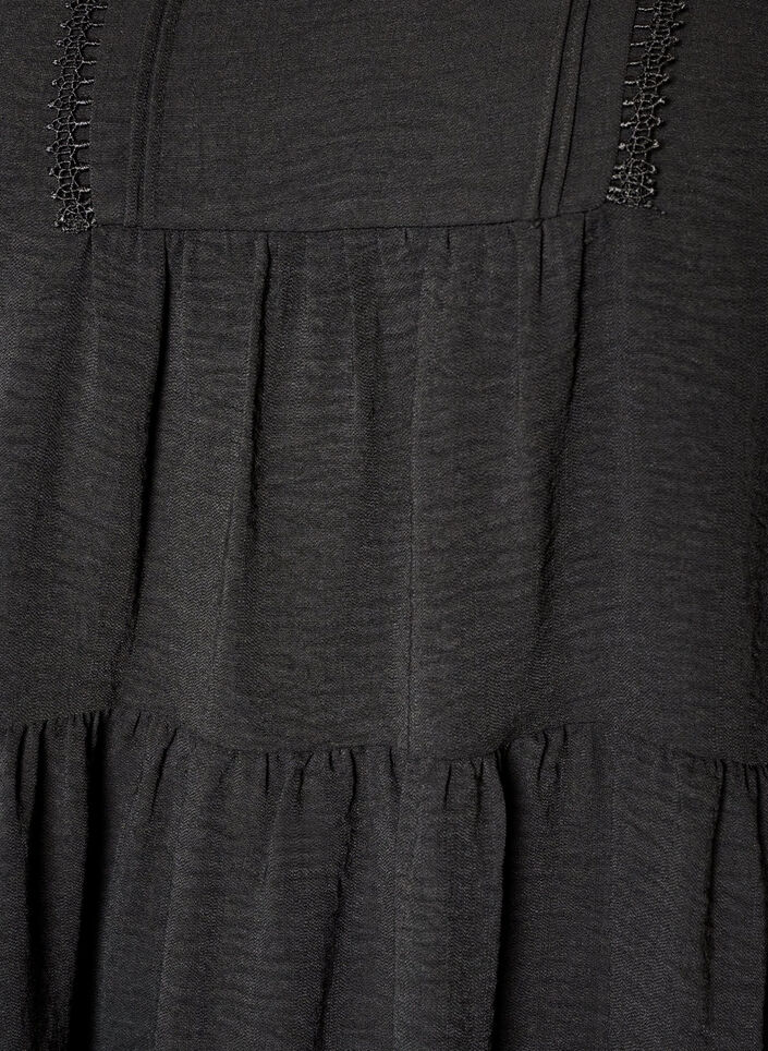 A-Linien-Kleid mit Empire-Linie, Schwarz, Packshot image number 2