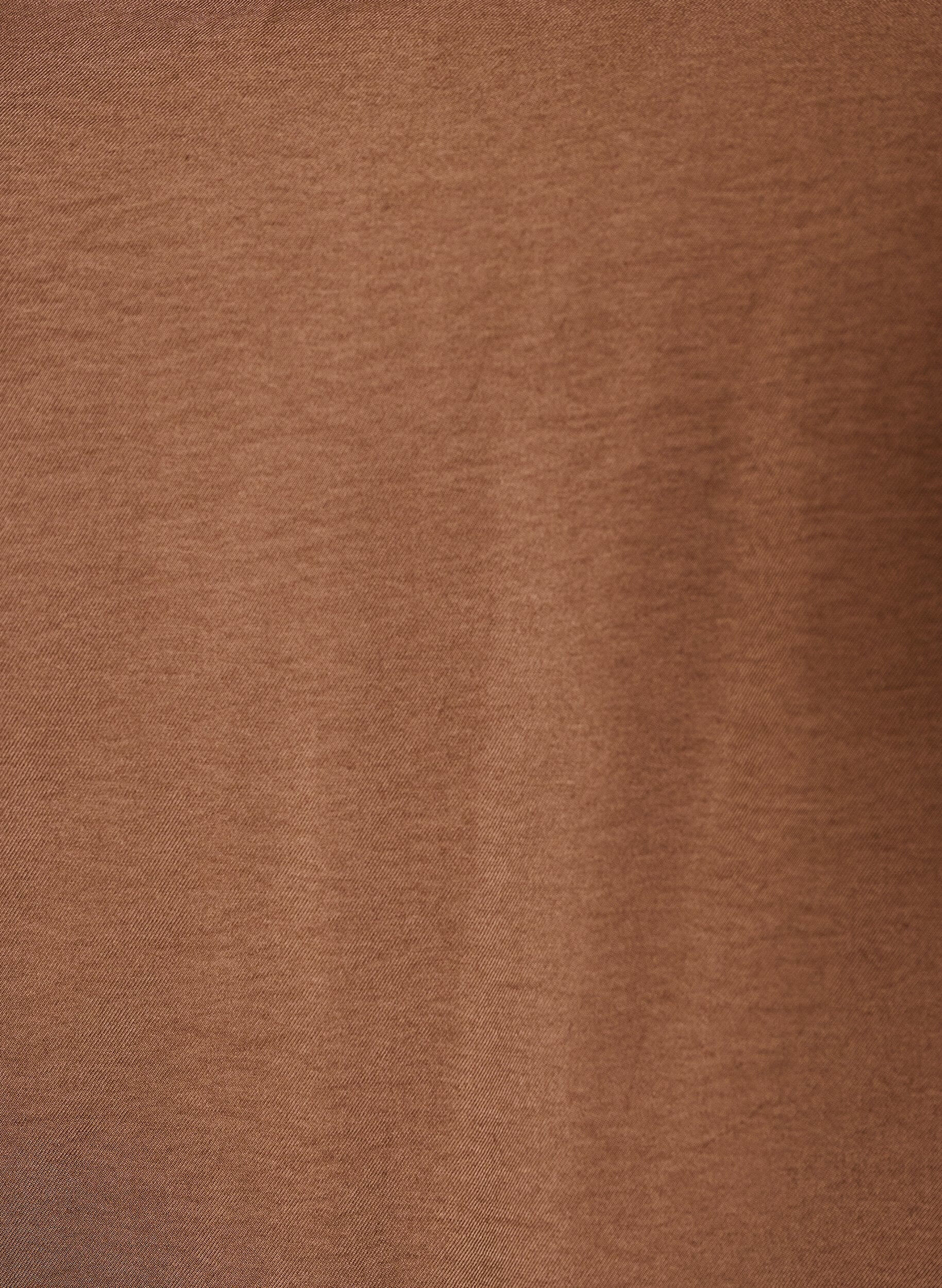 ZizziBluse mit Ballon&auml;rmeln und V-Ausschnitt, Braun, Packshot image number 2