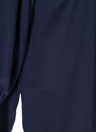 Hemdbluse aus Viskose mit 3/4-Ärmeln , Navy Blazer, Packshot image number 3